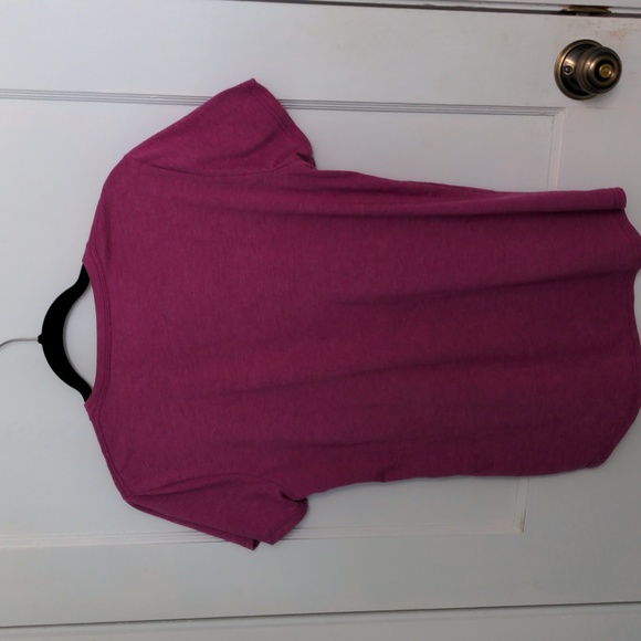 Anvil Size L Pink Lavender Polyester Cotton Rayon Short Sleeved Tee Shirt - Picture 5 of 5